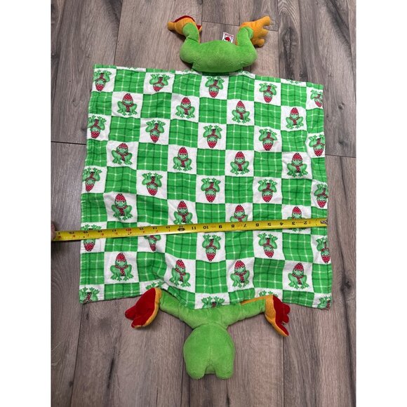 Handcrafted Frog-Themed Baby Blanket With Plush Toy - Picture 3 of 7